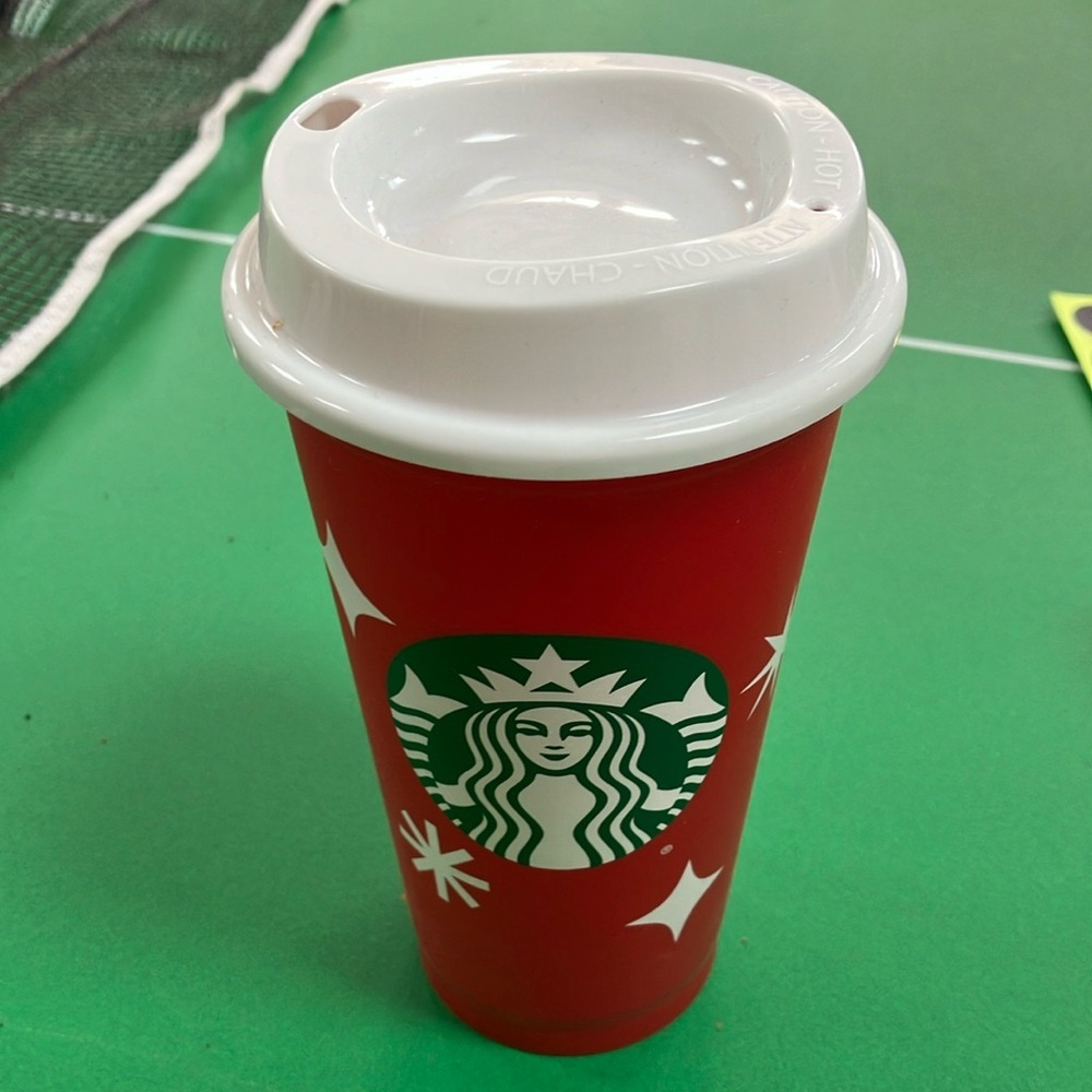Starbucks 2023 holiday RED CUP TO-go cup!